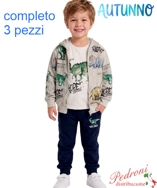 Tuta bambino NEW YORK GM1251 BEIGE/blu 1/5 anni Tuta bambino NEW YORK GM1251 BEIGE/blu 1/5 anni